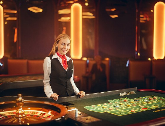 Croupier in a Casino